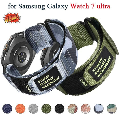 Tactical Band for Samsung Galaxy Watch 7 Ultra 47mm (No Gaps)