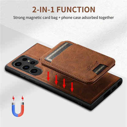 Leather Magnetic Pocket Wallet Phone Case for Samsung Galaxy