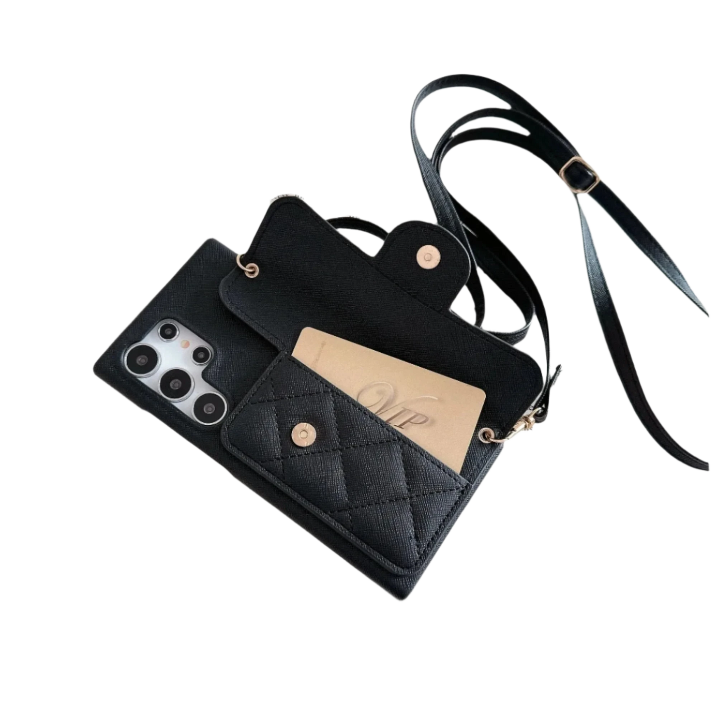 Crossbody Leather for Samsung Galaxy (With Lanyard)