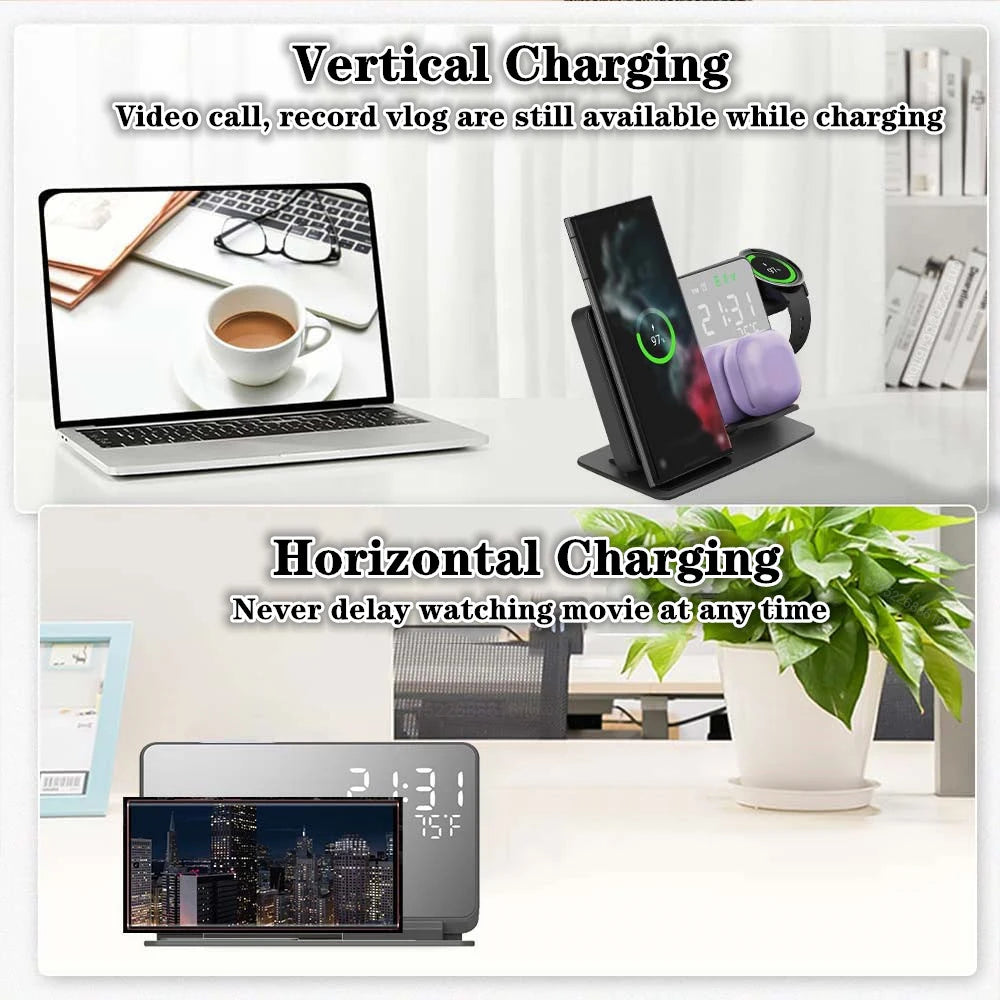 TriPower 3-in-1 Wireless Charging Station