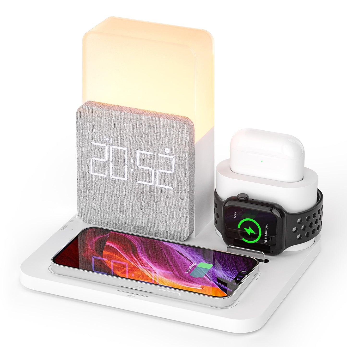 Luma Charge 4-in-1 Wireless Charging Station with Night Light