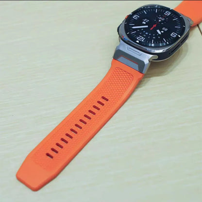 Military Silicone Sports Band for Samsung Galaxy Watch 7 Ultra 47mm