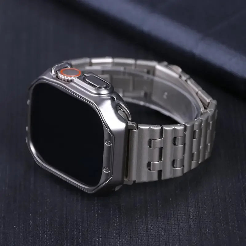 Stainless Steel Strap + Case for Apple Watch