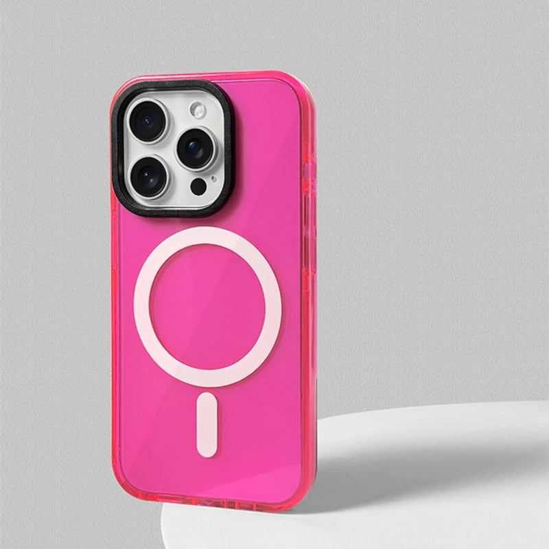 Neon Glow Transparent (MagSafe Phone Case)