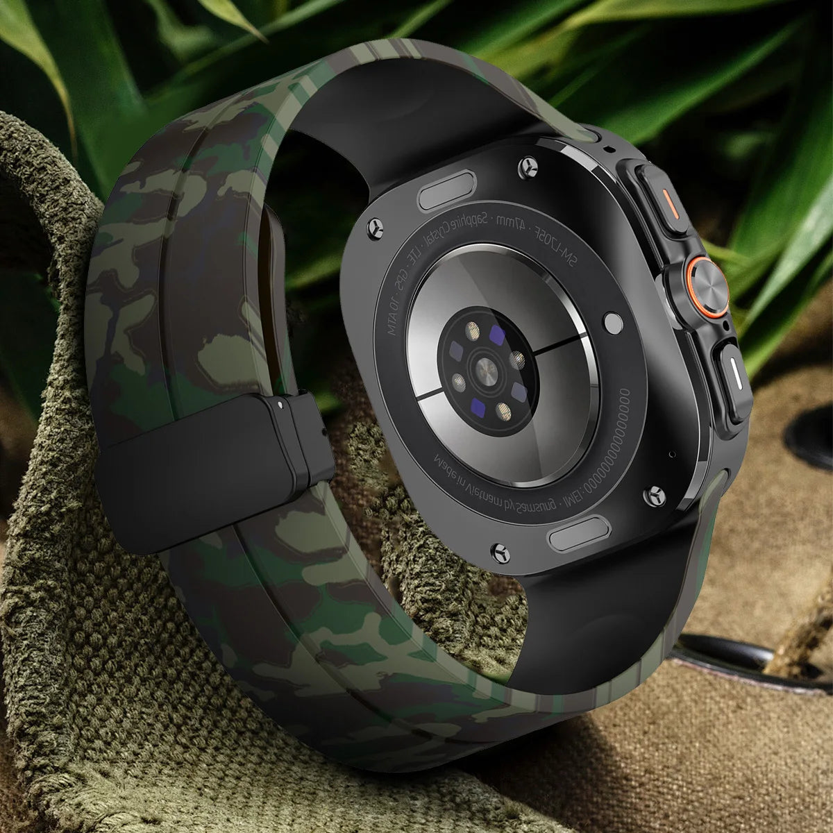 Camouflage Magnetic Band for Samsung Galaxy Watch 7 Ultra 47mm