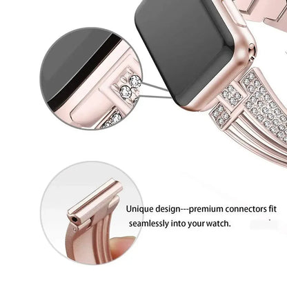 Crystal Detailing Metal Band for Apple Watch