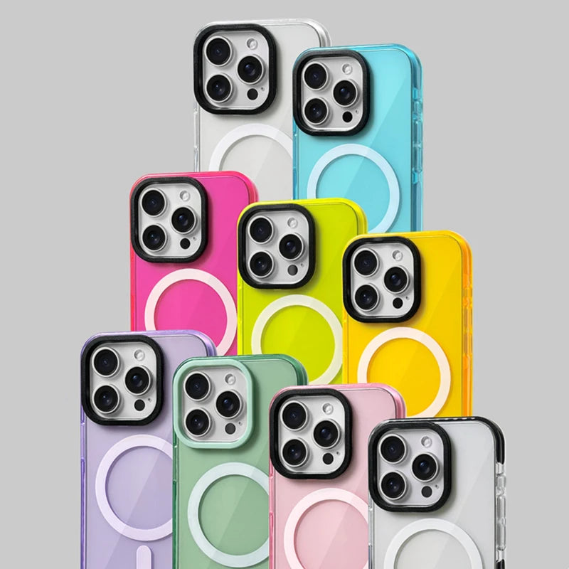Neon Glow Transparent (MagSafe Phone Case)