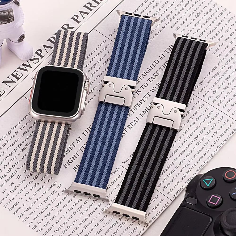 Buckle Fit Seatbelt Tactical Band for Apple Watch