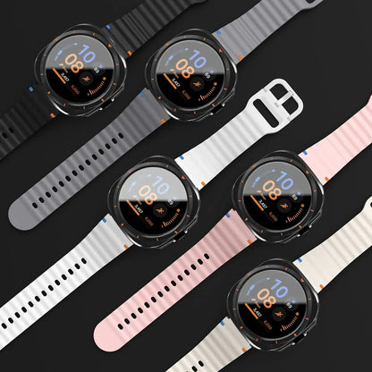 Protective Bumper + Band for Samsung Galaxy Watch (Tempered Glass)