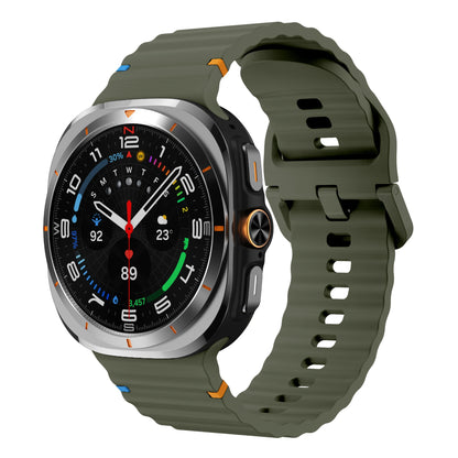 Soft Silicone Sports Band for Samsung Galaxy Watch 7 Ultra 47mm (NO Gaps)