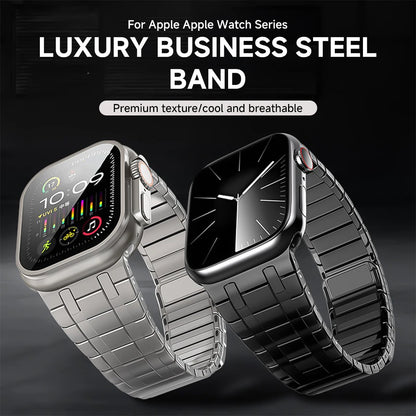 Sleek Stainless Steel Magnetic Band for Apple Watch