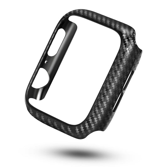 Black Thin Carbon Fiber Cover Bumper for Apple Watch