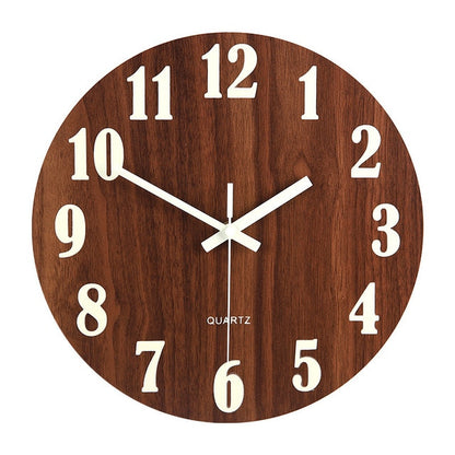 Lumi Bamboo Glow Wall Clock